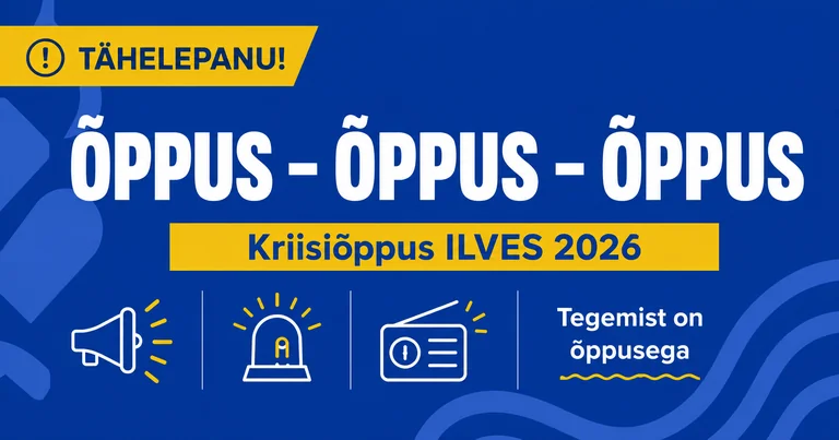 Viljandi kriisiteade on õppus, mitte päris oht