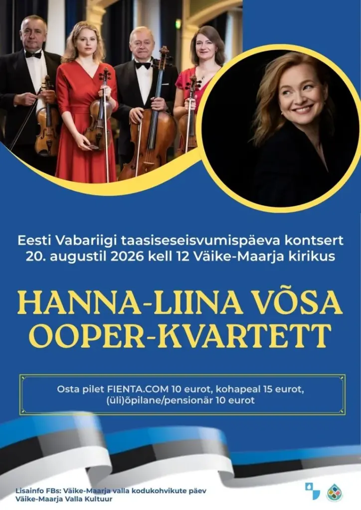 Hanna-Liina Võsa annab Väike-Maarjas tasuta taasiseseisvumispäeva kontserdi: key details