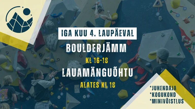 Pärnu Boulder Jam 22. augustil: ronimine ja lauamängud