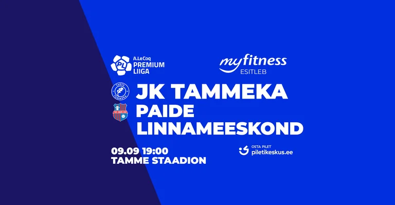 Tammeka–Paide Tartus 9. septembril: väravad avatakse kell 18
