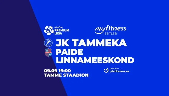 Tammeka–Paide Tartus 9. septembril: väravad avatakse kell 18
